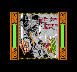 Advanced Dungeons & Dragons Heroes of the Lance title screen for NES